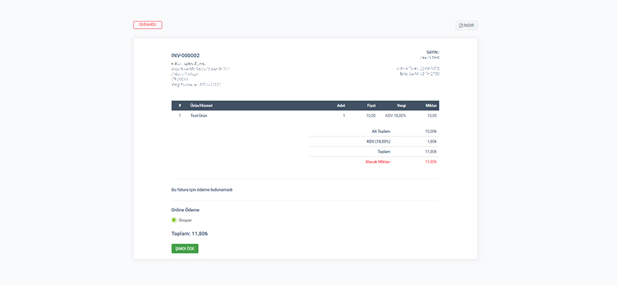 Shopier Payment Gateway for Perfex CRM