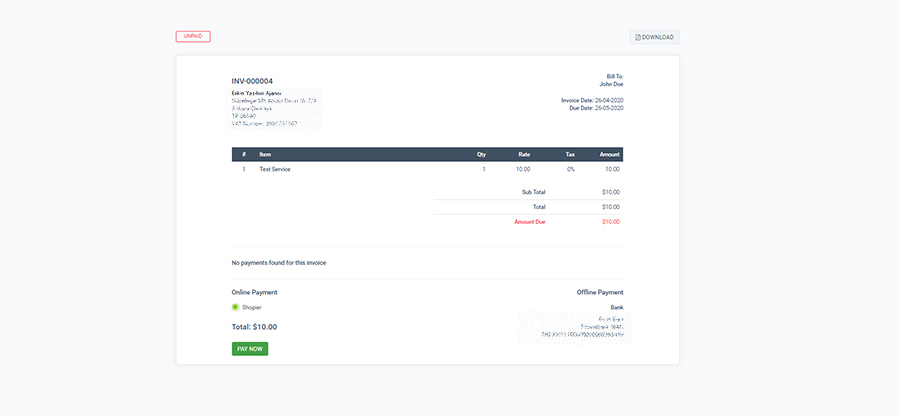 Shopier Payment Gateway for Perfex CRM